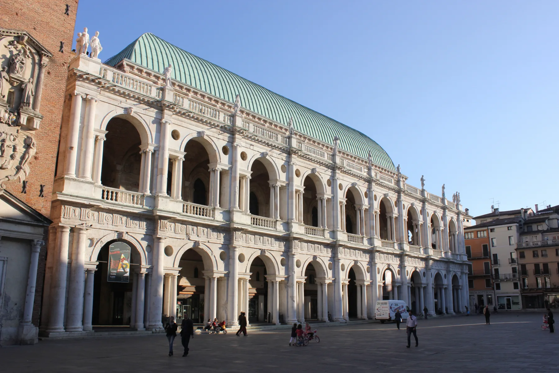 Dettaglio della Basilica Palladiana, nel territorio vicentino